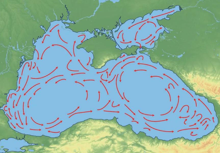 map black sea currents warm