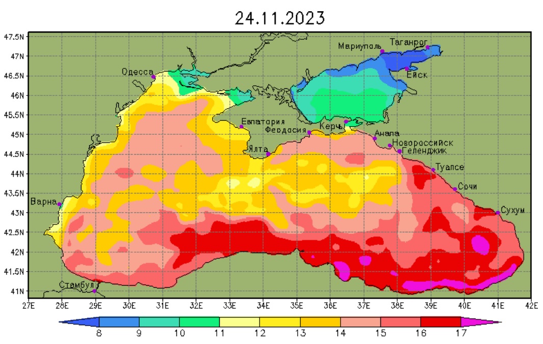 weather in Kerch seas